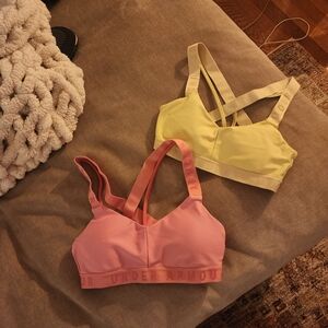 Under Armour Sports Bra Duo - Pink and Yellow
